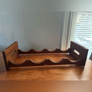 Vintage Teak Wine Rack